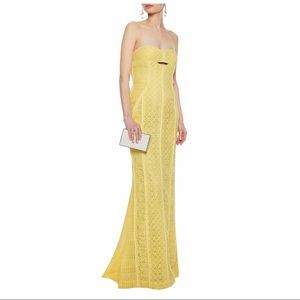 NEVER WORN! J.Mendel yellow long dress / gown